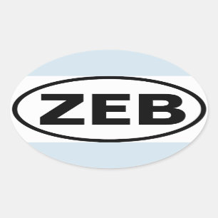 FOUR Zebulon "ZEB" Oval Sticker