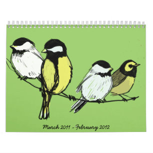 fourcalling-birds, March 2011 - February 2012 Calendar
