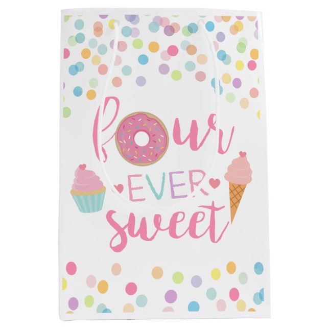 Fourever Sweet Party Favour Bags, Four ever Sweet Medium Gift Bag (Front)