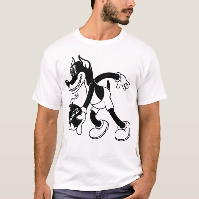 Foureyez - Doberman Toon T-Shirt (Front)