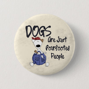 Fourfooted People 6 Cm Round Badge