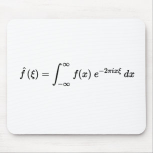 fourier transform equation, math basics mouse mat