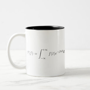 Fourier transform Two-Tone coffee mug
