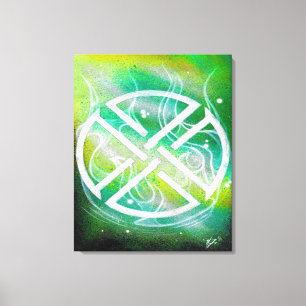 Fourleaf sigil canvas print