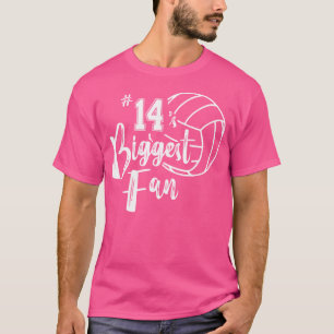 Fourn 14 Biggest Fan Volleyball Mum Volleyball Dad T-Shirt