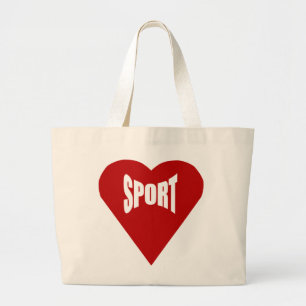 Fourre tout Jumbo naturel AMOUR SPORT Large Tote Bag