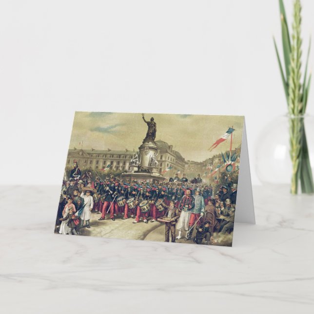 Fourteen Juillet, 1881 Card (Front)