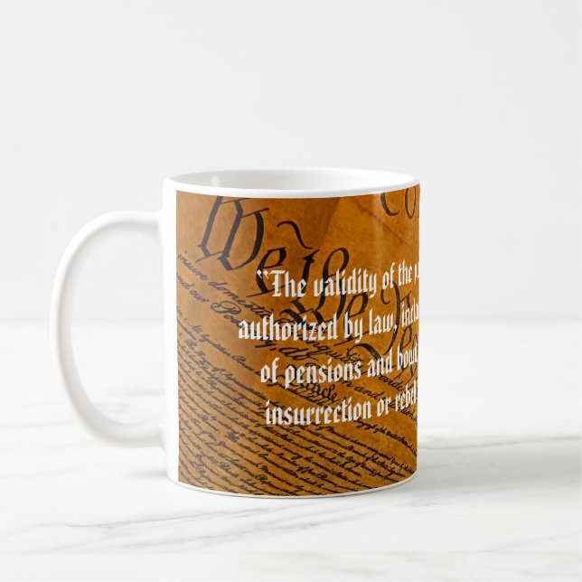 Fourteenth Amendment Public Debt Coffee Mug (Left)