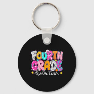 Fourth 4th Grade Dream Team Teachers Kid Back To S Key Ring