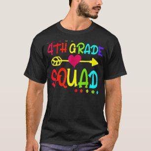 Fourth 4th Grade Squad Student Teacher Back To Sc T-Shirt