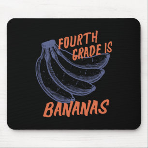 Fourth 4th Grade Teacher Bananas Teacher Kids Back Mouse Mat