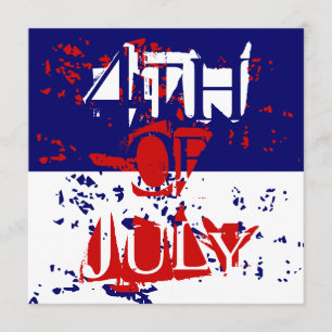 Fourth 4th Of July Party Invitations