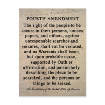 Fourth Amendment Postcards