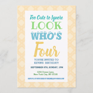 Fourth Birthday Invitation Wording