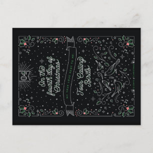 FOURTH DAY OF CHRISTMAS / Christmas Postcard