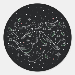 FOURTH DAY OF CHRISTMAS / Christmas Stickers