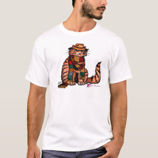 Fourth Doctor Cat T-shirt! T-Shirt