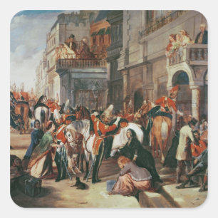 Fourth Dragoon Guards leaving Square Sticker