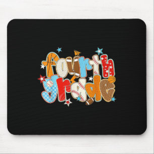 Fourth Grade Back To School Baseball Basketball Pr Mouse Mat
