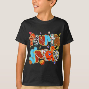 Fourth Grade Baseball Basketball Football Sports B T-Shirt