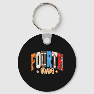 Fourth Grade Basketball Baseball Football Back To Key Ring