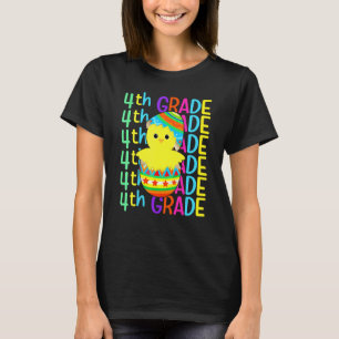 Fourth Grade Chicken Crack The Egg Easter Day Boy T-Shirt