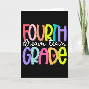 Fourth Grade Dream Team Ck To School 4th Grade Tea Card