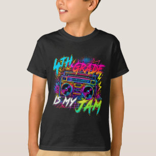 Fourth grade is jam retro back to school teacher T-Shirt