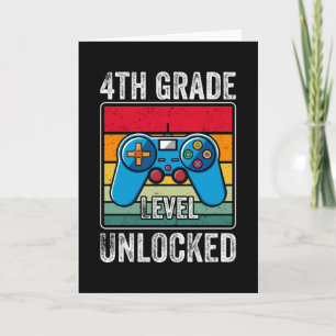 Fourth Grade Level Unlocked Video Game Kids Gift Card