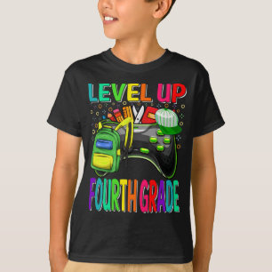 Fourth Grade Level Up Back To School Unlocked  T-Shirt