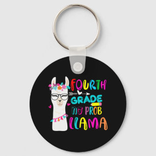 Fourth Grade No Prob Llama Teacher Student Back To Key Ring