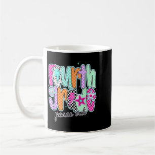 Fourth Grade Peace Out Last Day Of School End Of Coffee Mug
