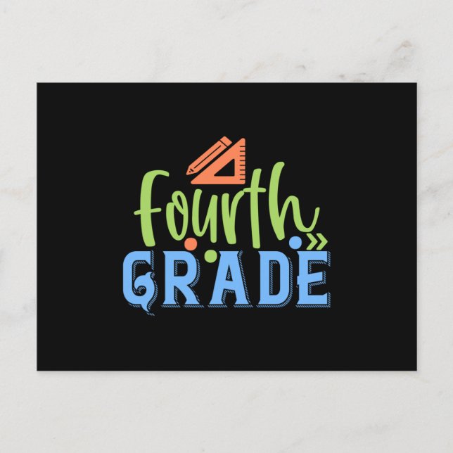 Fourth Grade Postcard (Front)