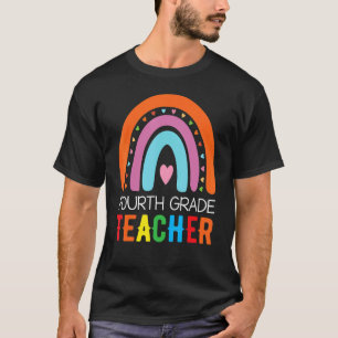 Fourth Grade Rainbow Girls Boys Teacher Team 4th G T-Shirt