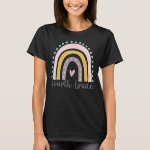 Fourth Grade Rainbow Girls Boys Teacher Team 4th G T-Shirt