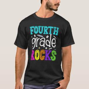 Fourth Grade Rocks 4th Grade Back To School T-Shirt