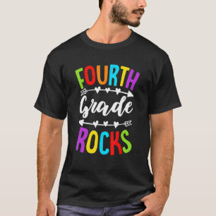 Fourth Grade Rocks 4th Grade Back To School Teache T-Shirt