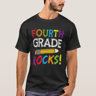 Fourth Grade Rocks Back To School 4th Graders Tea T-Shirt
