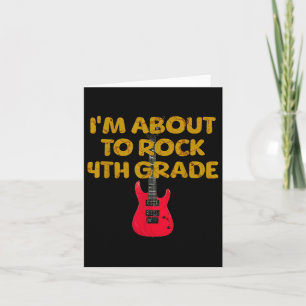 Fourth Grade Rocks Back To School Men Women Boys G Card