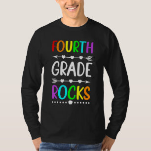 Fourth Grade Rocks Teacher Student Back To School T-Shirt