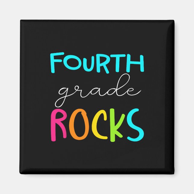 Fourth Grade Rocks Team 4th Grade Teacher  Magnet (Front)