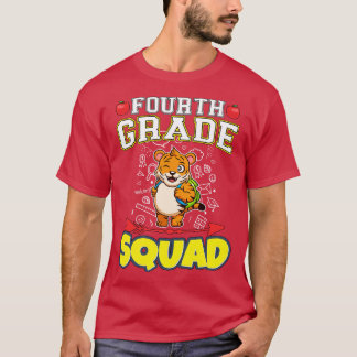 Fourth Grade Squad Funny Elementary Primary School T-Shirt