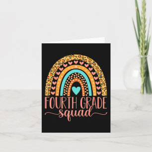Fourth Grade Squad Team 4th Grade Teacher Back To Card
