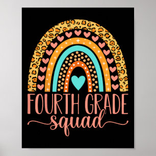 Fourth Grade Squad Team 4th Grade Teacher Back To Poster
