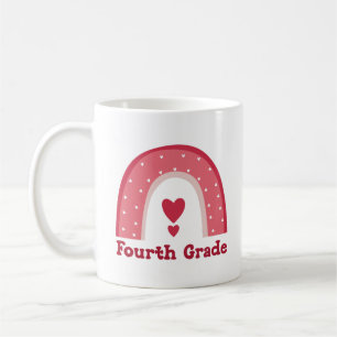 Fourth Grade Teacher 4th Grade Teacher Rainbow Coffee Mug