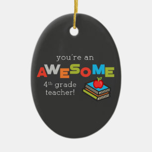 Fourth Grade Teacher Appreciation Day, Awesome Ceramic Tree Decoration