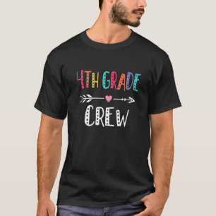 Fourth Grade Teacher Cute Arrow 4th Grade Crew Te T-Shirt
