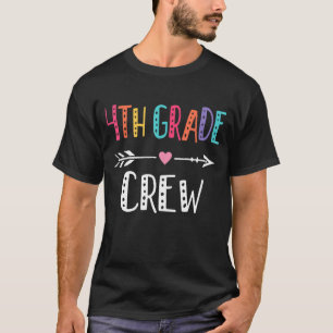 Fourth Grade Teacher Cute Arrow 4th Grade Crew Te T-Shirt