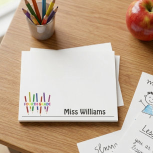 Fourth Grade Teacher Post-it Notes