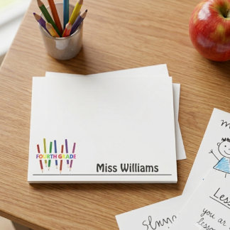 Fourth Grade Teacher Post-it Notes